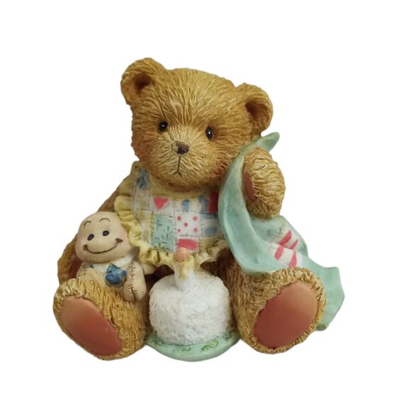 Enesco Cherished Teddies "Beary Special One" Vintage Baby 1st Birthday Figurine - Picture 1 of 6